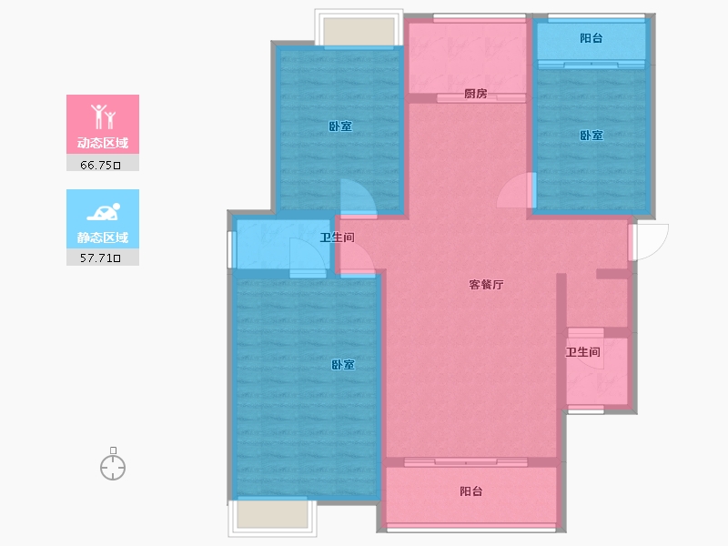 河南省-南阳市-仲景·康城壹品-112.01-户型库-动静分区