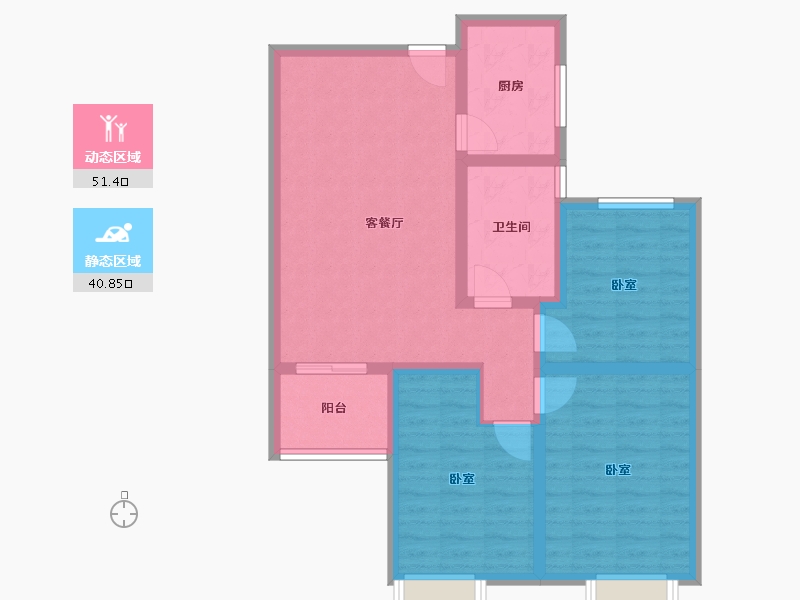 河南省-驻马店市-悦龙台-81.90-户型库-动静分区