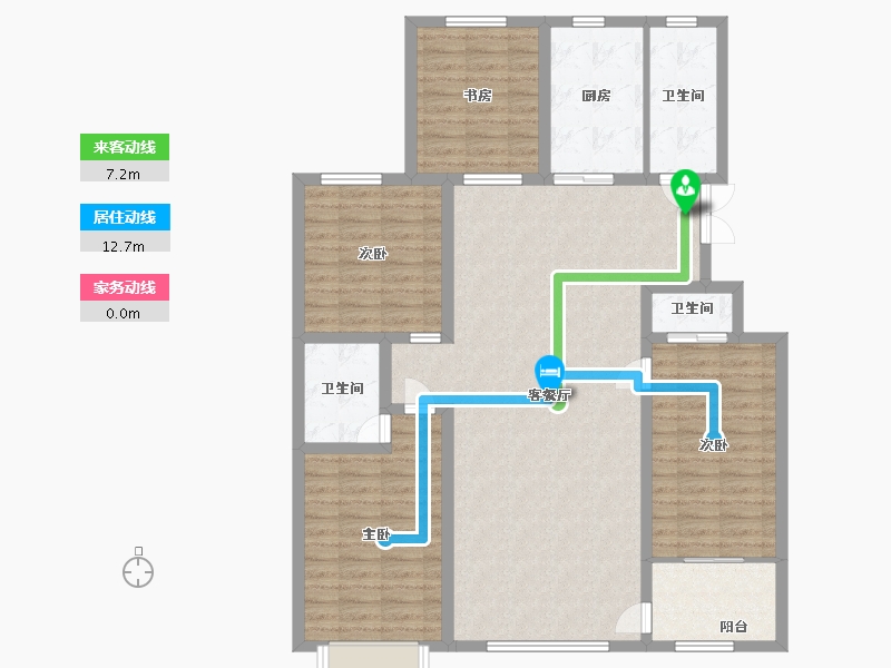 山东省-潍坊市-恒信·理想小镇-124.80-户型库-动静线