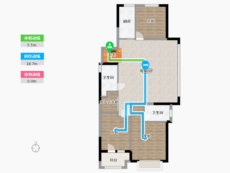 山东省-潍坊市-万特公馆-101.80-户型库-动静线