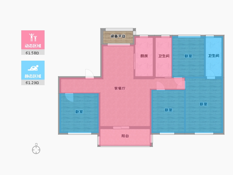 河南省-信阳市-信阳碧桂园-114.00-户型库-动静分区