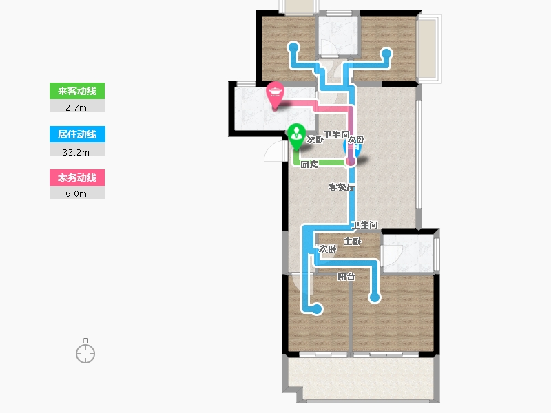 福建省-厦门市-聚龙美的君悦府-100.00-户型库-动静线