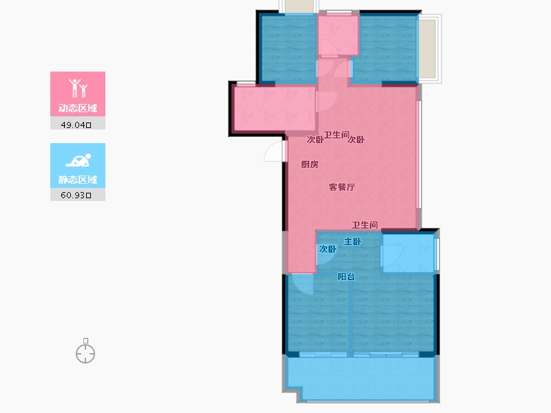 福建省-厦门市-聚龙美的君悦府-100.00-户型库-动静分区