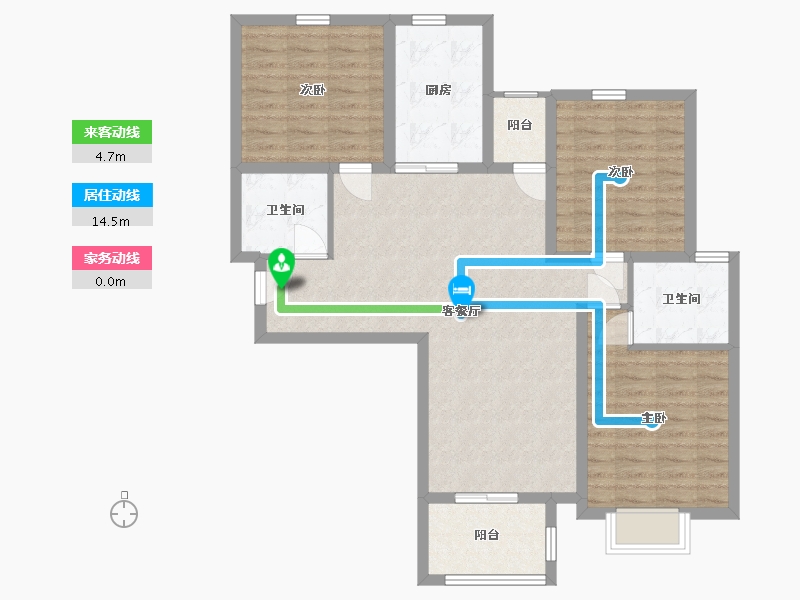 山东省-临沂市-鲁班国际-96.01-户型库-动静线