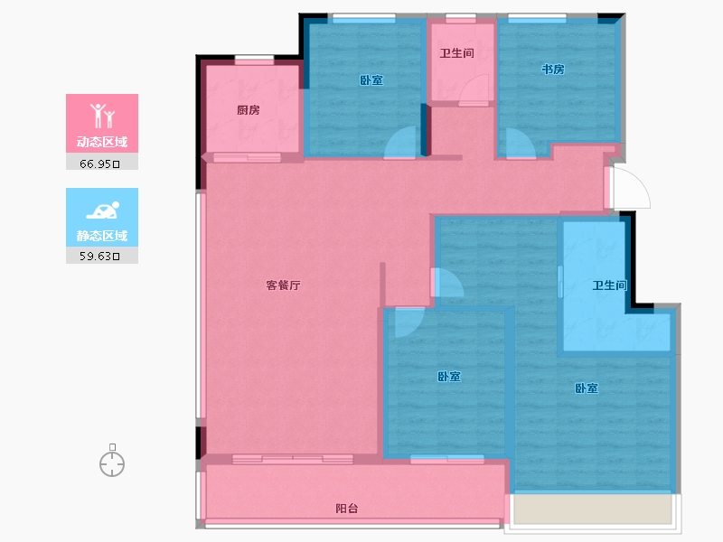 浙江省-绍兴市-宝能凤林府-114.00-户型库-动静分区