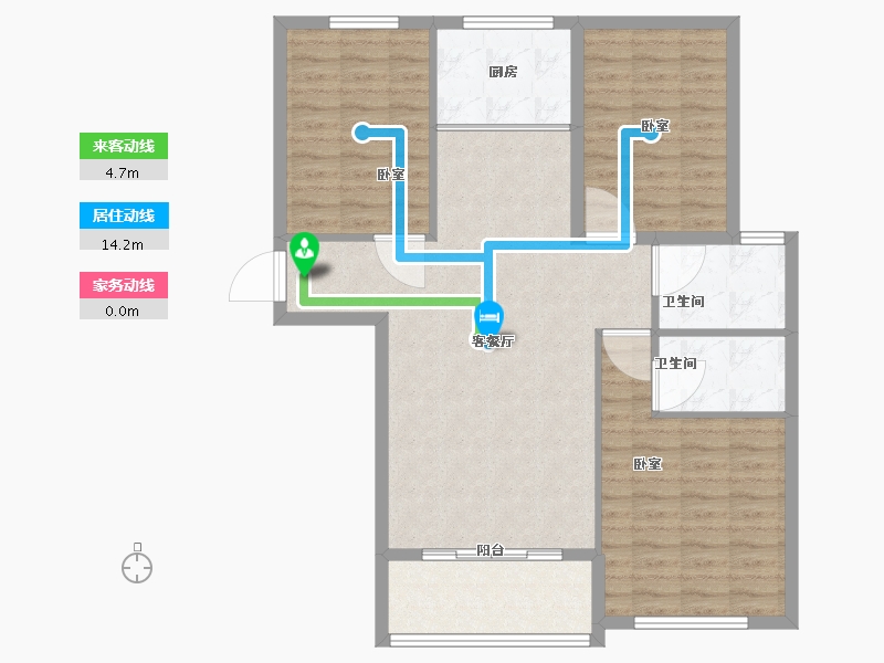 河南省-南阳市-菊城豪庭-97.01-户型库-动静线