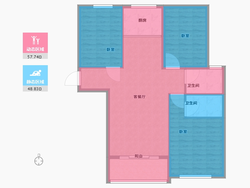 河南省-南阳市-菊城豪庭-97.01-户型库-动静分区