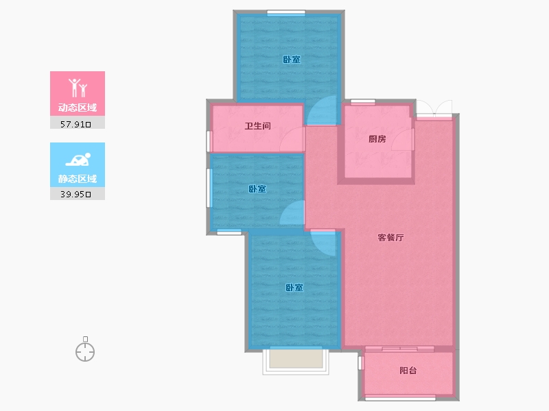 山东省-德州市-华中华园-87.97-户型库-动静分区