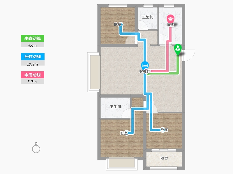 山东省-德州市-大业·锦绣景园-82.12-户型库-动静线