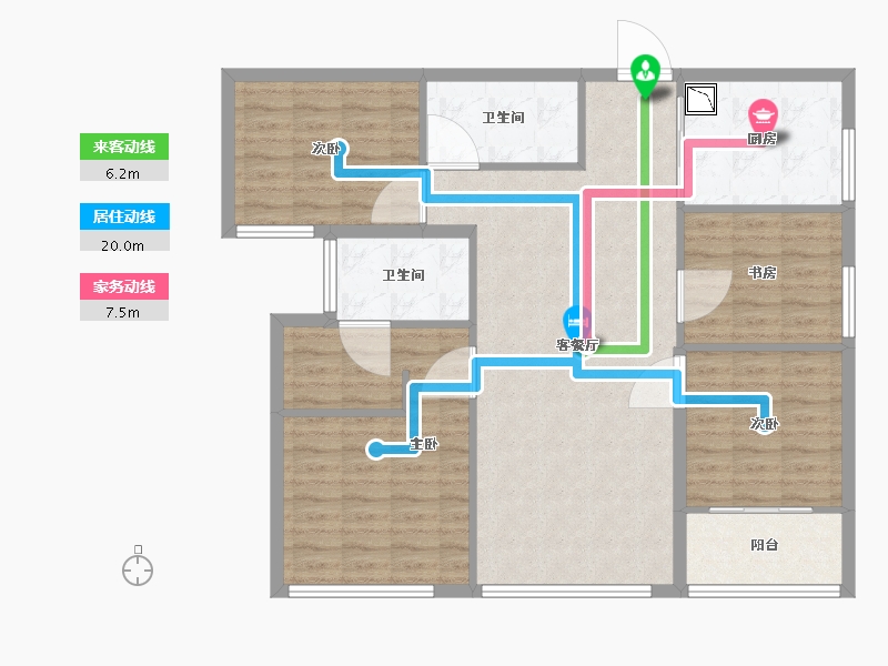 福建省-厦门市-中骏天禧-108.01-户型库-动静线