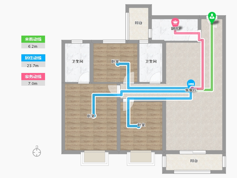 河南省-驻马店市-华源名城-100.38-户型库-动静线