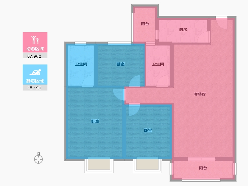 河南省-驻马店市-华源名城-100.38-户型库-动静分区