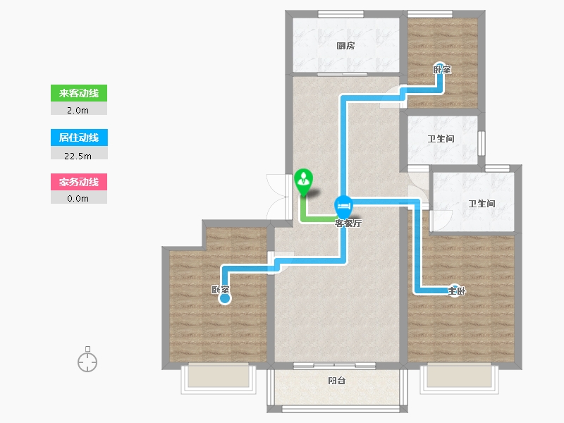 江苏省-宿迁市-广博丽景湾-100.00-户型库-动静线