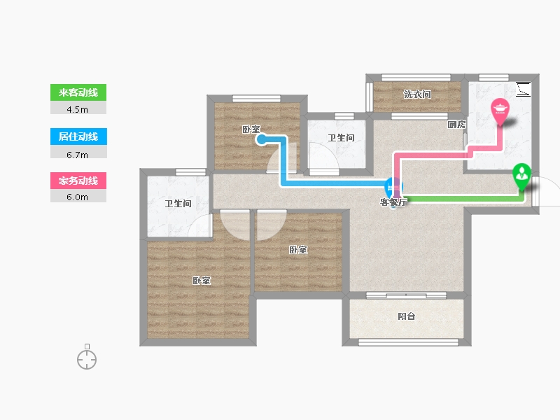 河南省-新乡市-郑州恒大未来之光-82.00-户型库-动静线