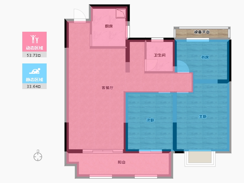 安徽省-蚌埠市-蚌埠淮上万达广场-79.20-户型库-动静分区