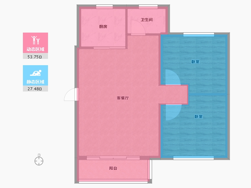 山东省-德州市-天润和园-74.01-户型库-动静分区