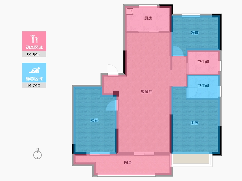 安徽省-蚌埠市-翰林府-93.22-户型库-动静分区