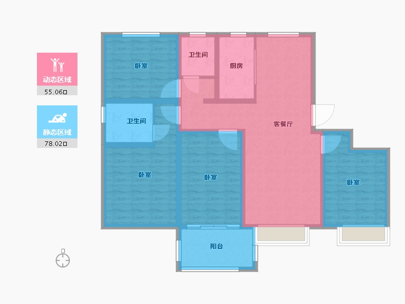 山东省-聊城市-星光·和园-119.00-户型库-动静分区