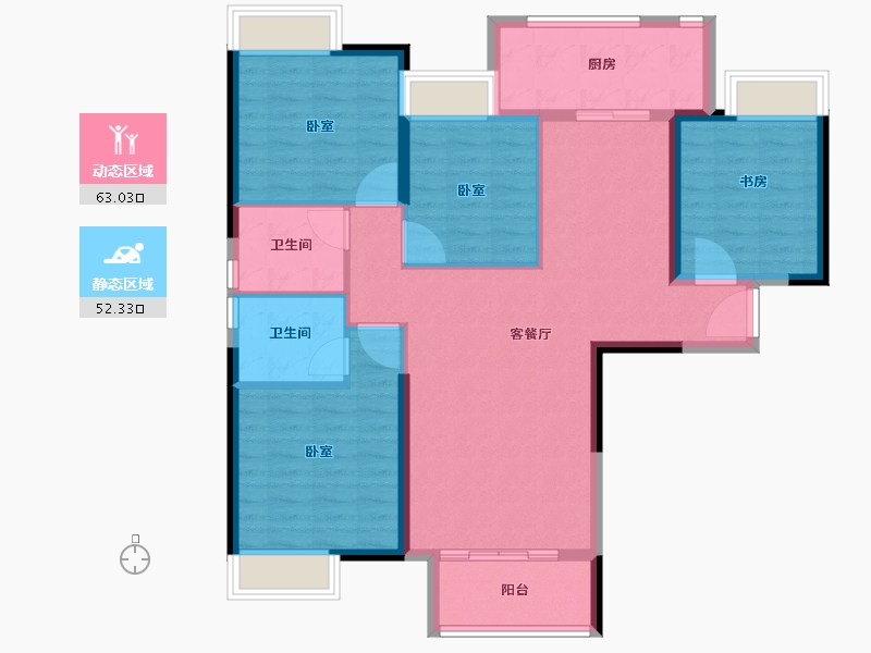 福建省-泉州市-永隆国际城-104.00-户型库-动静分区