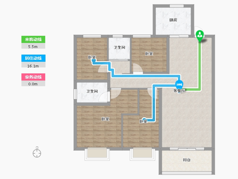 山东省-济宁市-碧桂园翡翠城-114.00-户型库-动静线