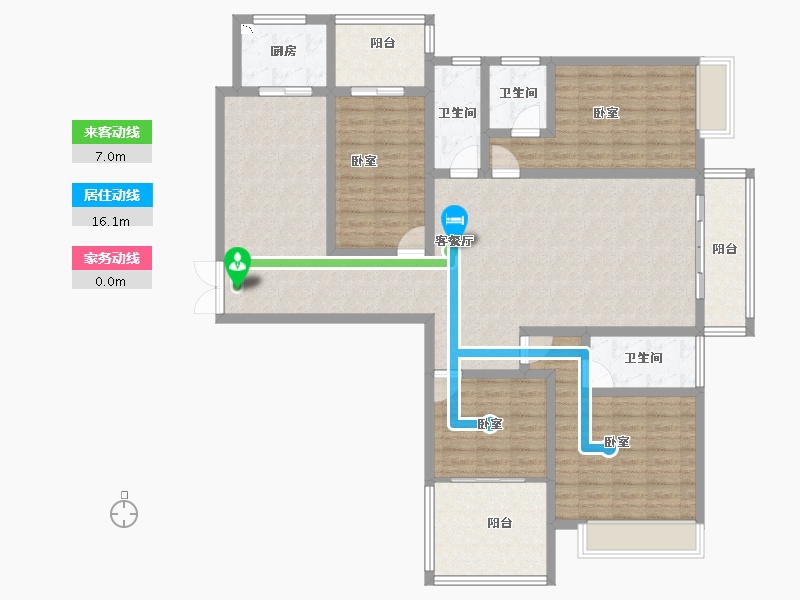 河南省-洛阳市-丽都名邸-142.63-户型库-动静线