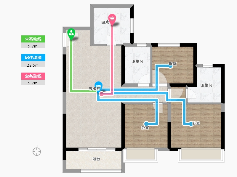 河南省-郑州市-新城郡望府-92.00-户型库-动静线