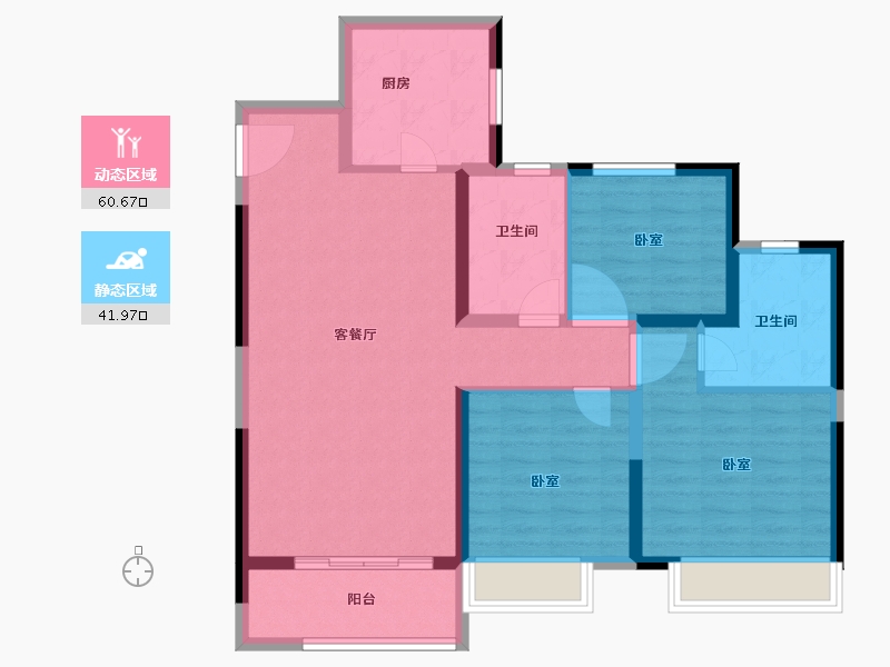 河南省-郑州市-新城郡望府-92.00-户型库-动静分区