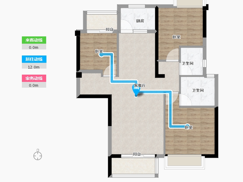 福建省-泉州市-永隆国际城-88.00-户型库-动静线