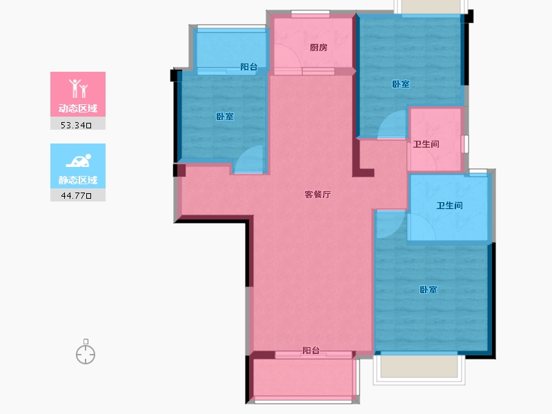 福建省-泉州市-永隆国际城-88.00-户型库-动静分区