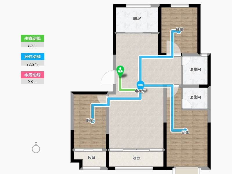 山东省-德州市-金辰御园-117.47-户型库-动静线