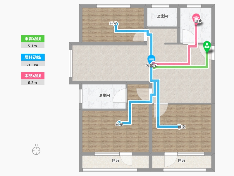 山东省-济宁市-西岸华府二期-116.00-户型库-动静线