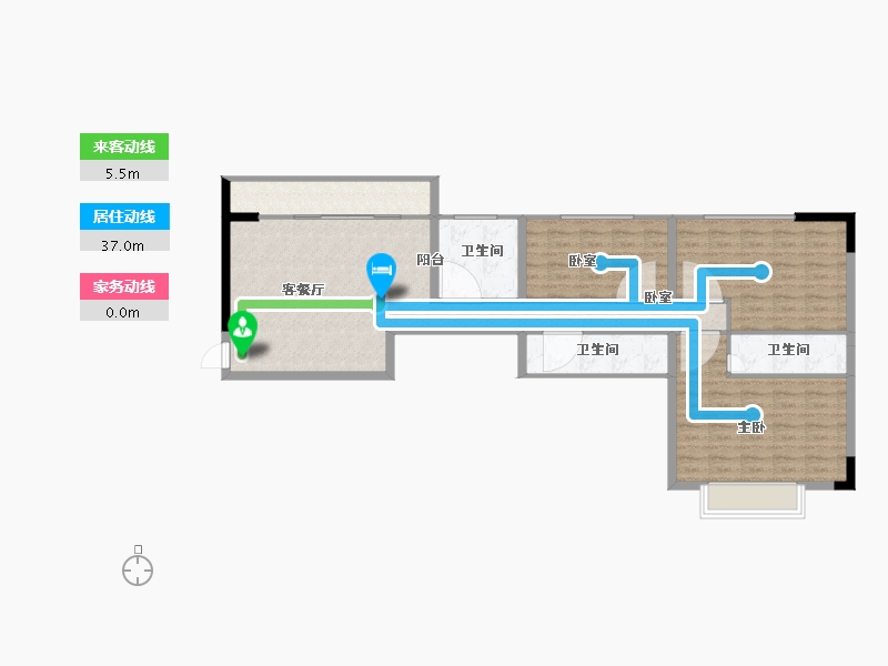 陕西省-渭南市-城市印象-96.50-户型库-动静线