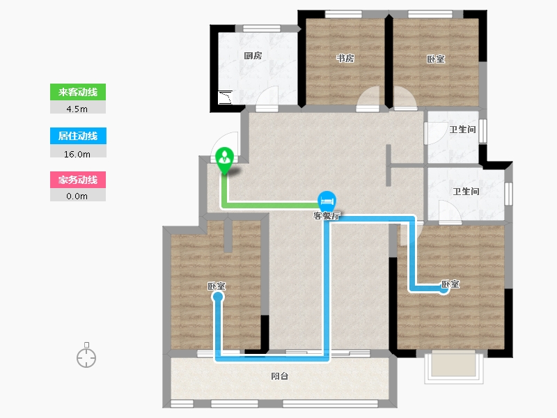 山东省-烟台市-天泰城-102.00-户型库-动静线