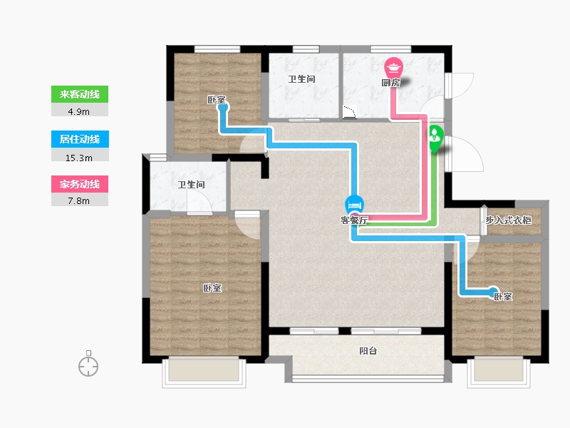 山东省-临沂市-高新·科技佳苑-113.00-户型库-动静线