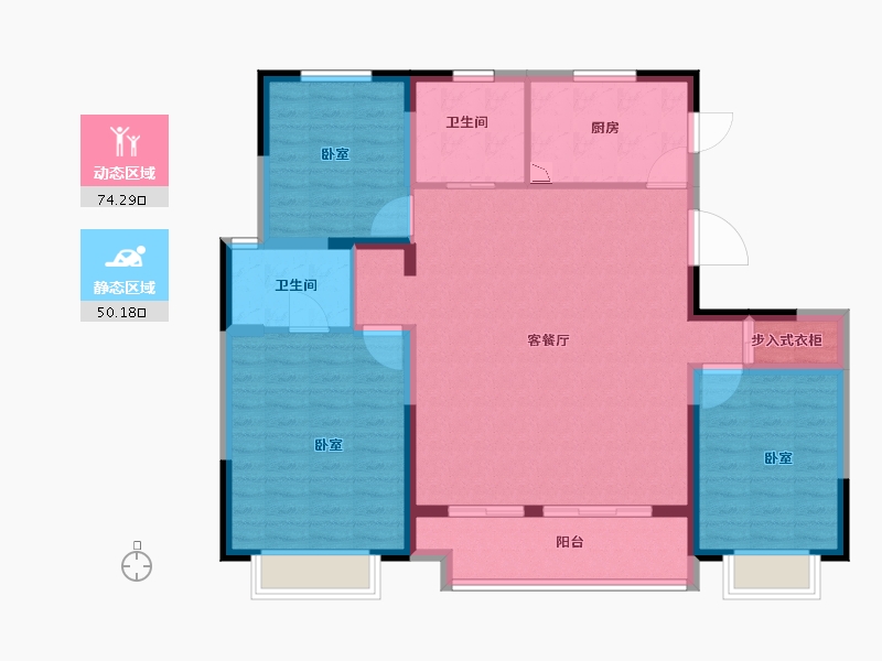 山东省-临沂市-高新·科技佳苑-113.00-户型库-动静分区