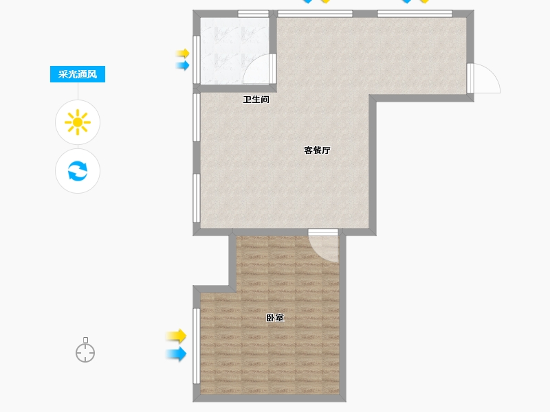 安徽省-黄山市-黄山颐高广场（空中书院）-81.01-户型库-采光通风