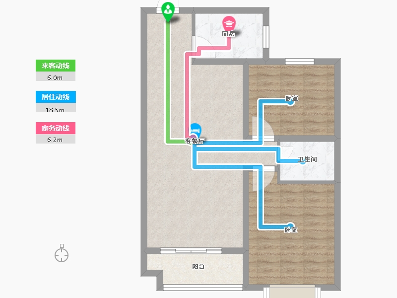 山东省-德州市-宝林大东关颐景园-78.00-户型库-动静线