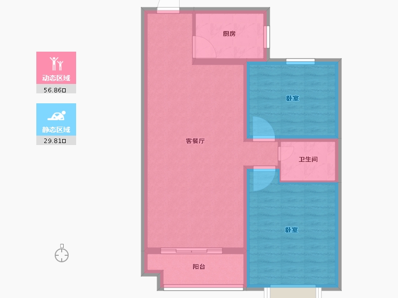 山东省-德州市-宝林大东关颐景园-78.00-户型库-动静分区