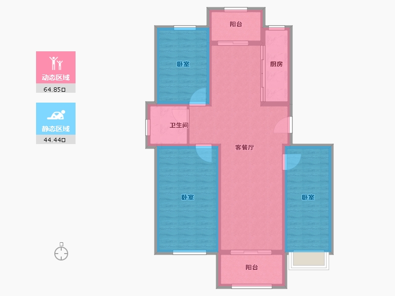 山东省-济宁市-万鑫盛世诚信苑-98.00-户型库-动静分区