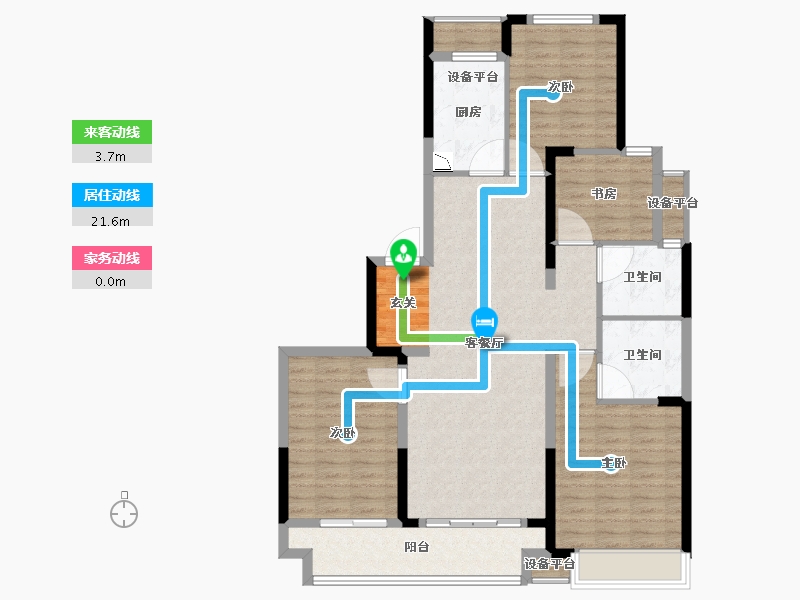 浙江省-台州市-悦景园-113.74-户型库-动静线