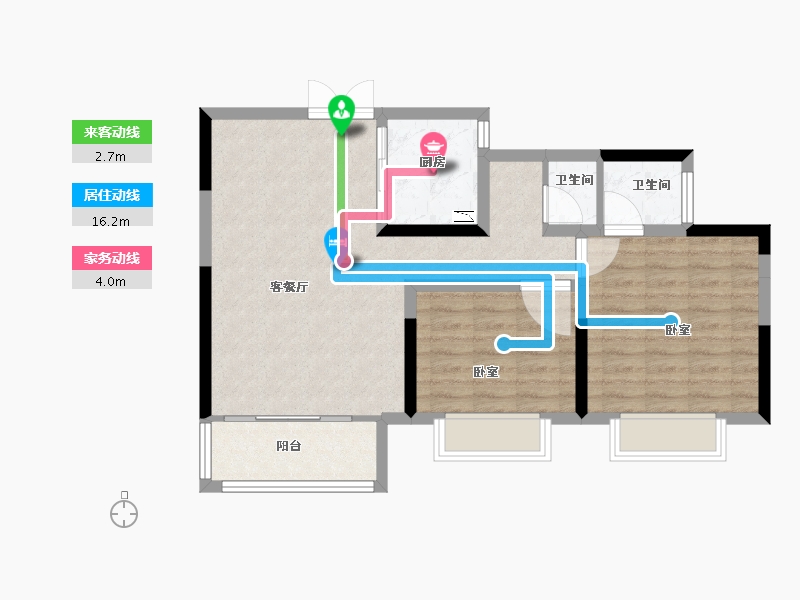 河南省-开封市-兰考时代广场-75.00-户型库-动静线