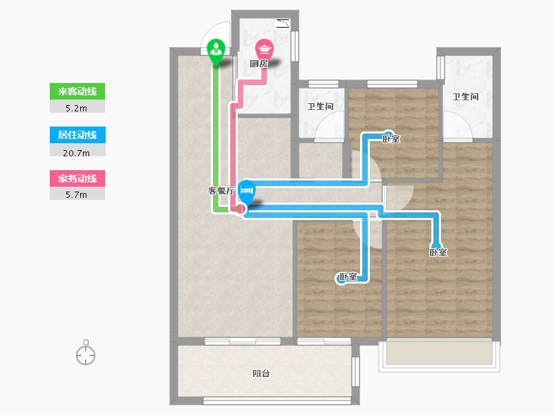 河南省-开封市-建业·尉州上院-92.00-户型库-动静线