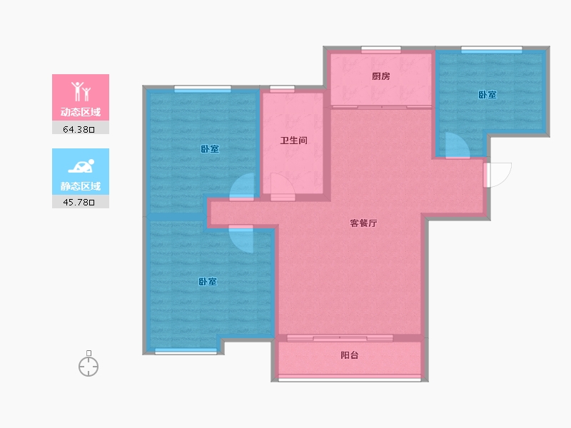 山东省-济宁市-万鑫盛世诚信苑-99.00-户型库-动静分区