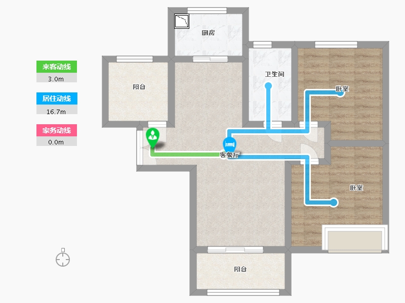 河南省-郑州市-紫檀华都住宅-70.42-户型库-动静线