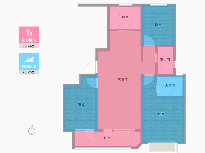 山东省-临沂市-未来城·首府-94.00-户型库-动静分区