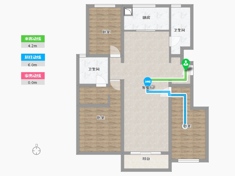 河南省-郑州市-融创城开瓏府-102.00-户型库-动静线