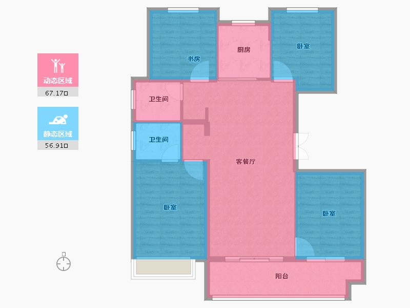 山东省-临沂市-房源·西岸公园-113.00-户型库-动静分区