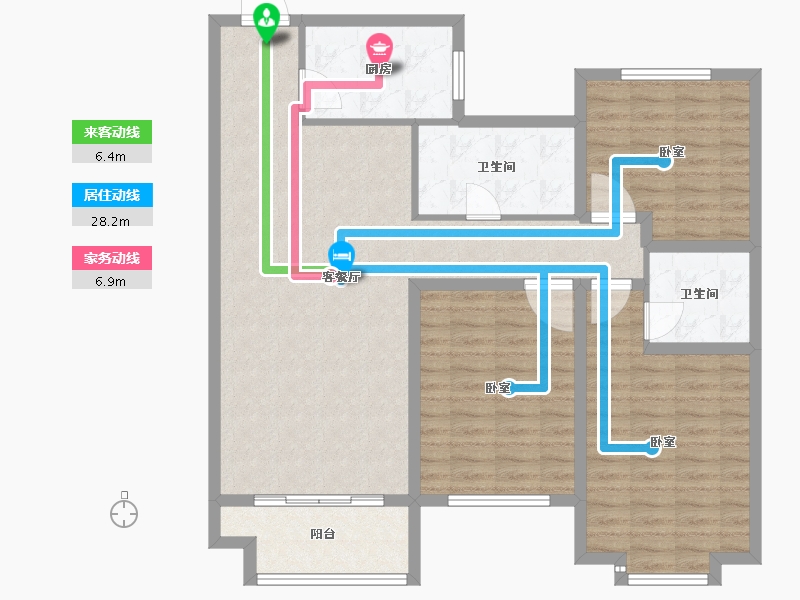 山东省-德州市-宝林大东关颐景园-110.00-户型库-动静线