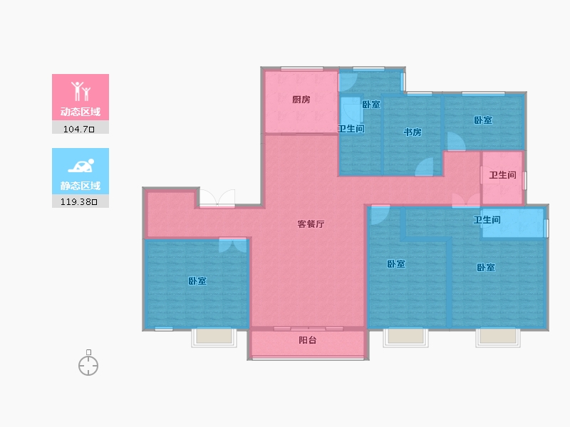 山东省-济宁市-西岸华府二期-205.01-户型库-动静分区