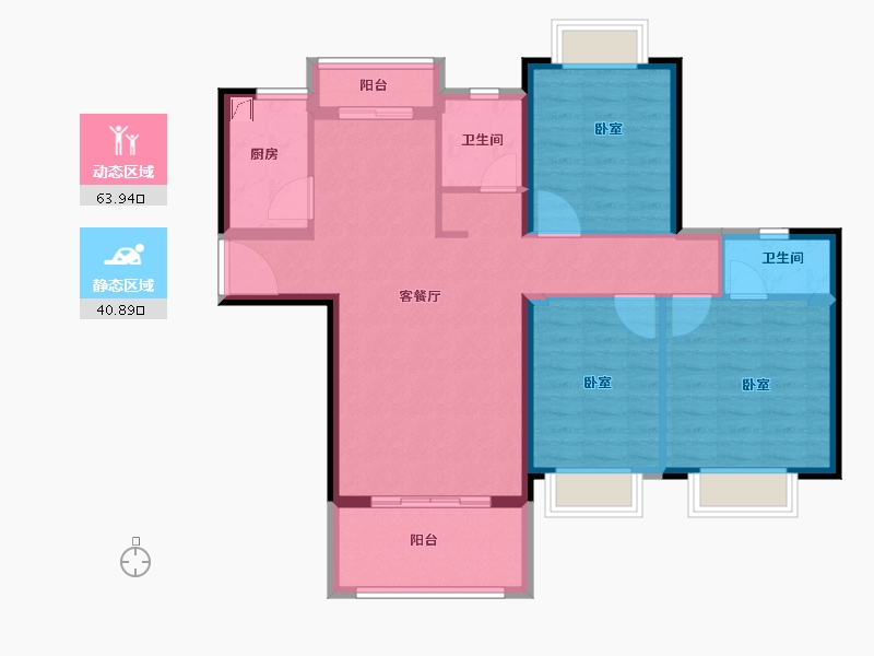 福建省-泉州市-学府公园-94.00-户型库-动静分区